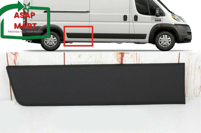 For RAM PROMASTER 2019-2025 Right Passenger Side Trim MOLDING Cover Black (Quart