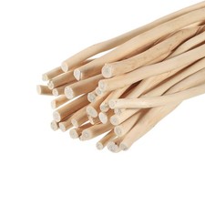 Wood Sticks, 30cm 12" Wooden Stick Craft Twigs 0.2" to 0.5" Dia Wood 100 Pcs