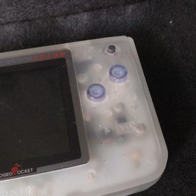 SNK NEOGEO POCKET Color Clear Console W/Manual and Box set, Working, Japan
