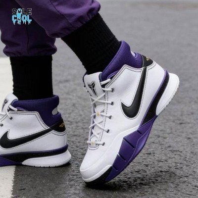 Nike Zoom Kobe 1 Protro White Court Purple 81 PT GAME Men's Shoes