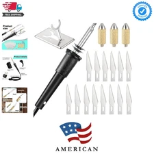 19 Pieces Electric Hot Knife Cutter Tool, Multipurpose Hot Knife Stencil Cutt...