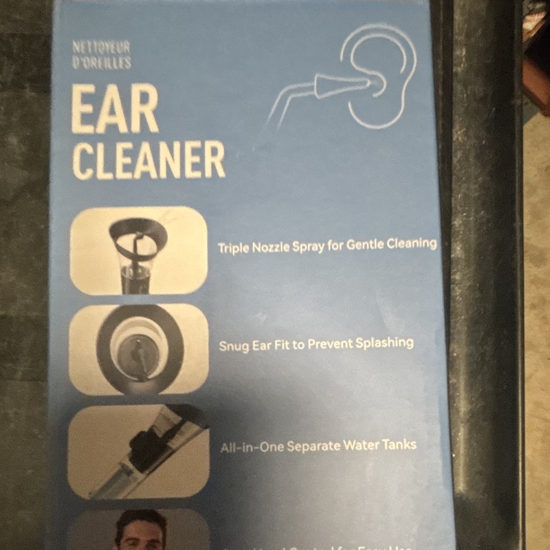 Ear Cleaner Ear Wax Remover Blue Triple Nozzle Spray One-Hand Control