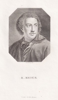 Anton Raphael Mengs painter Maler peintre engraving Portrait Kupferstich 1821