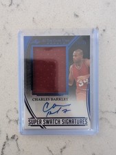 2025 Leaf In The Game Used CHARLES BARKLEY Super Swatch Signatures Auto 20/20 