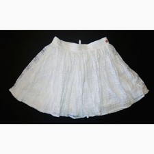 Matilda Jane 435 girls skirt white lace 12 14 Hello Lovely Delightful Darling