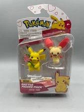 MIP Pokemon Battle Ready Battle Figure | Pack Pikachu + Plusle | Pikachu + Posip