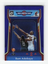 2020 Panini Donruss Optic Air Defese Purple - Bam Adebayo #2 Miami Heat