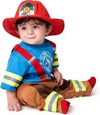 Spooktacular Creations Halloween Baby Mini Firefighter Costume, Toddler Fireman