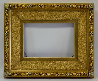 Um 1850-1900 Alte Rahmen, Originalzustand, leicht übermalt: 37 x 26 cm