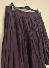 Cabbages & Roses Skirt Size 12. Pin Tucks. Aubergine Colour.