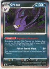 Crobat 051/086 Rare Chaos Rising Pokemon EN Holofoil NM
