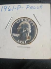 1961 P Quarter Proof