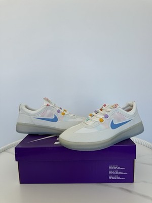 Nike SB Nyjah Free 2  Summit White Icy Sole BV2078-106  Size US 10