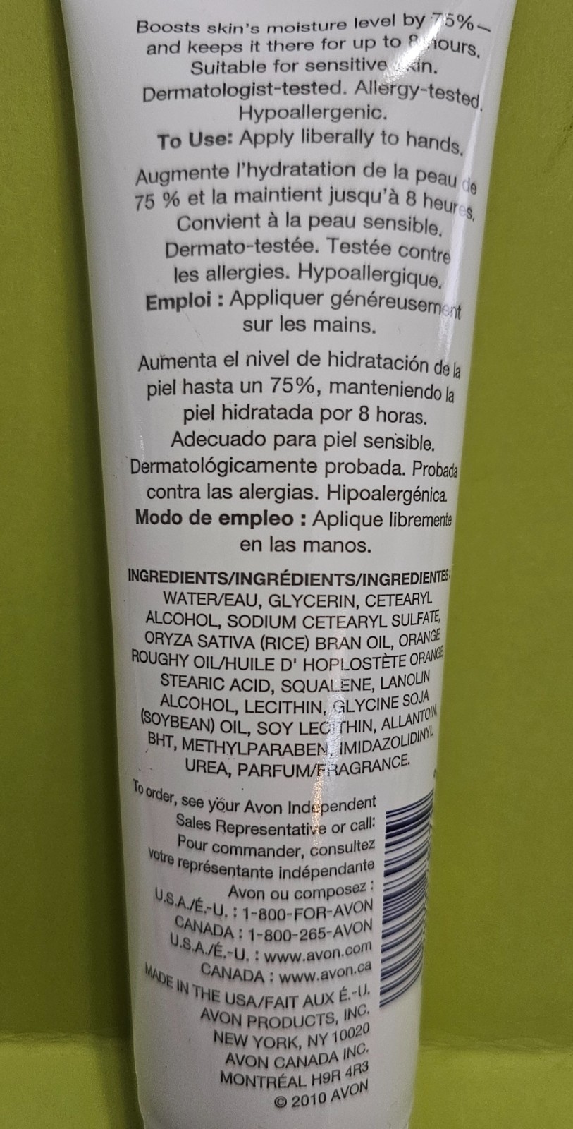 AVON Moisture Therapy Hand Cream for Extra Dry Skin 125ml-4.2oz NOS