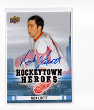 NICK LIBETT '25/26 Detroit Red Wings Centennial HOCKEYTOWN HEROES AUTOGRAPH crd