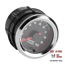 RPM Tachometer, 2in 10,000 RPM 7 Color LED Shift Light Tachometer Gauge for 4,