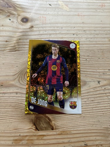 2025-26 Topps Uefa Club Competitions - Frenkie de Jong #135 Gold Holofoil /50