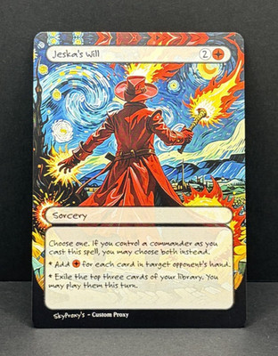 MTG - Jeska's Will - Van Gogh Style - Card For EDH and Playtest