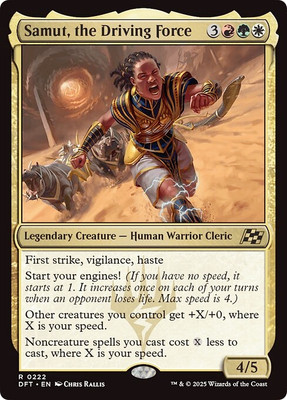 SAMUT, THE DRIVING FORCE x1 mtg NM-M Aetherdrift 1 Rare
