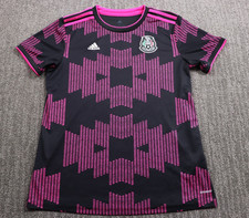 Adidas Mexico 2021 Home Jersey Soccer Black/Real Magenta Youth Large