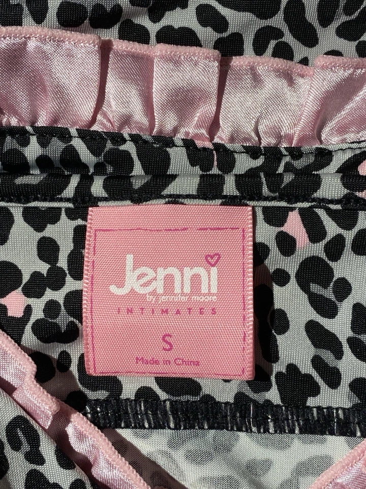 JENNI By Jennifer Moore Intimate Lingerie Black Leopard Pink S - Image 3 of 4