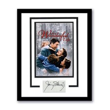Jimmy Stewart "It's a Wonderful Life" AUTOGRAPH Signed Framed 11x14 Display ACOA