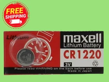 Maxell CR1220 Lithium 3V Watch Battery (Exp 12/2032 )  1 Pc