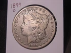 1899-O MORGAN DOLLAR F + VF NICE ORIGINAL POPULAR DATE