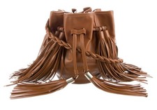 Sara Battaglia Leather Bucket Bag