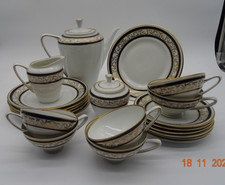 Kaffeeservice  Reichenbach Echt Kobalt  Porzellan für 6 Personen gebraucht K33