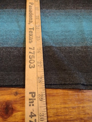 Zoo York Sweater Sweatshirt Striped Blue Black Gray Skateboard Size XL - Picture 8 of 9