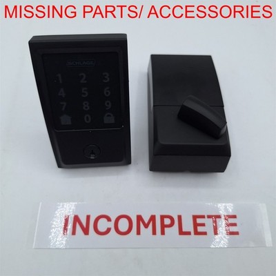 Schlage Encode Smart Wi-Fi Deadbolt Keyless Front Door Entry, Matte Black *READ*