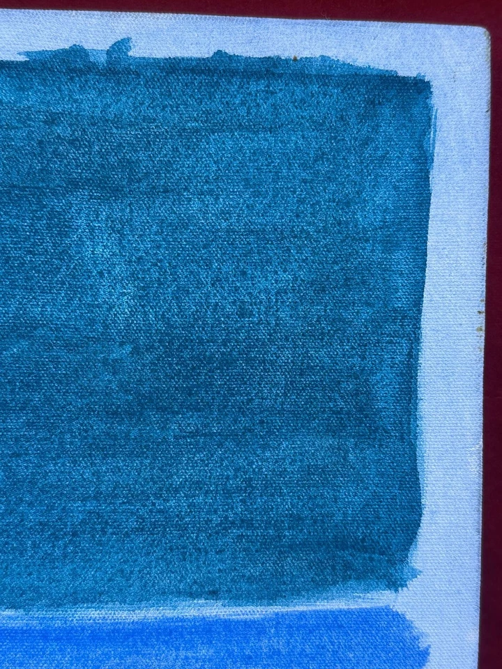 Pintura a óleo sobre tela MARK ROTHKO, vintage carimbada assinada - Imagem 4 de 4