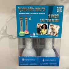 Singing Machine Bling Mic Duets Wireless Karaoke Set New