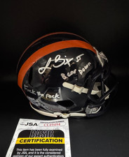 LANCE BRIGGS signed auto CHICAGO BEARS Mini Football Helmet w/ COA JSA CL89494