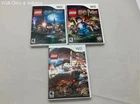 LEGO Harry Potter Years 1-4 5-7 Lord of the Rings Nintendo Wii CIB Lot
