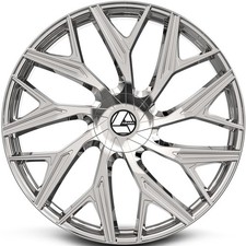 4 Wheels 18" AZA-527 18x8 5x114.3/5x120 Chrome 35ET (AZA-527188051143120+35NCR)