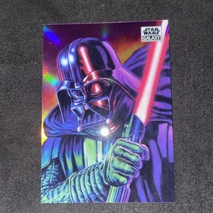 2021 Topps Chrome Star Wars Galaxy Refractors #69 The Darkest Lord