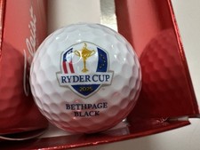 2025 RYDER CUP Logo Golf Ball Titelist BETHPAGE BLACK USA Europe Rory RARE/NEW
