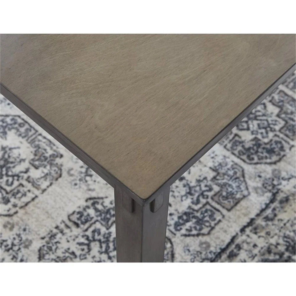 Signature Design by Ashley Bridson 5 Piece Square Dining Table Set in Gray - Image 3 of 4