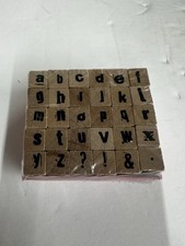 Studio G Alphabet 30 Piece Mini Stamps Lower Case Letters New