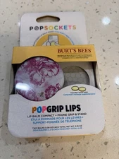 POPSOCKETS BURTS BEES POPGRIP LIPS PINK PEONY DISCONTINUED RARE