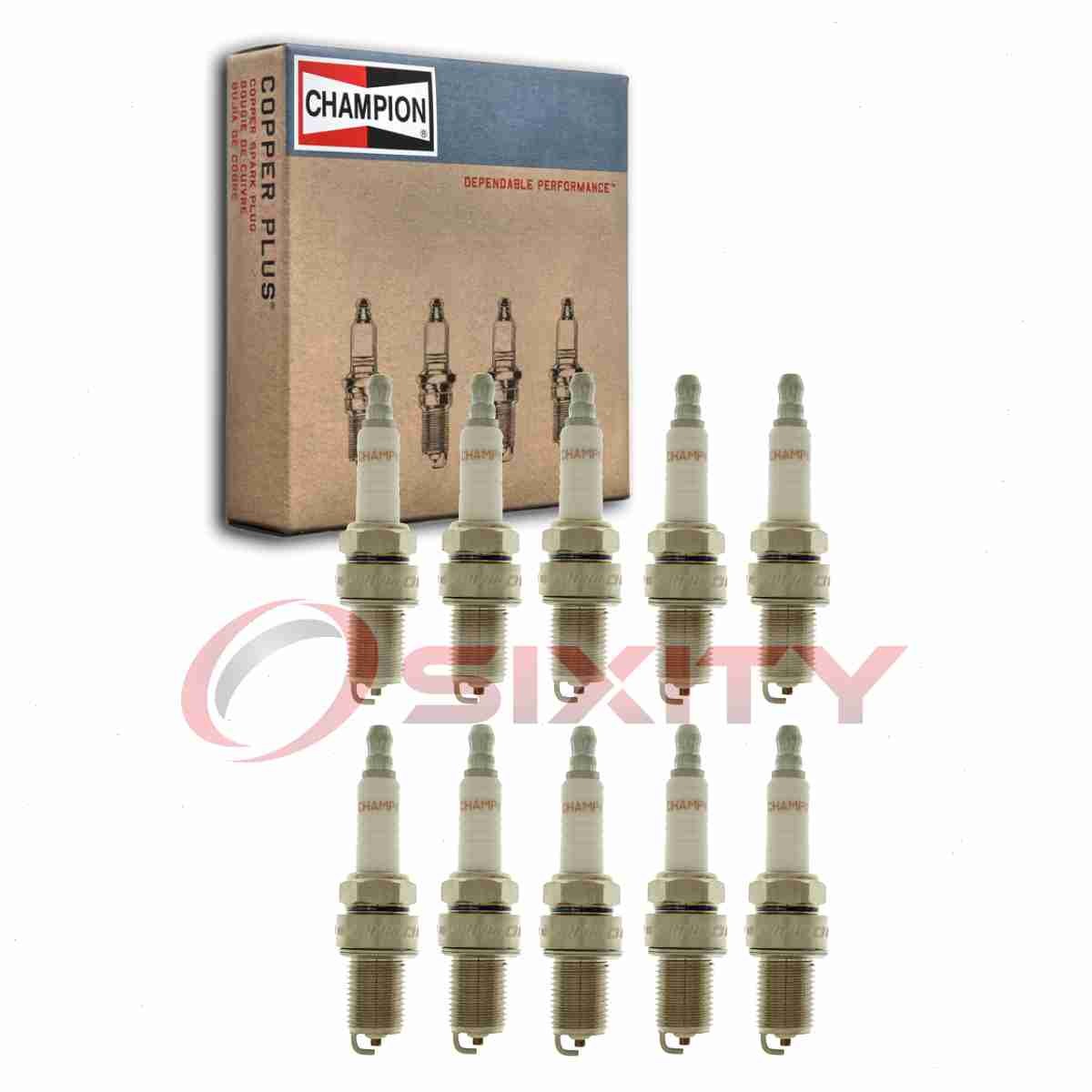 10 pc Champion 792 Spark Plugs for W2D R5672-9 C59YC 7405 Ignition Wire hu