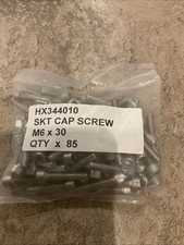 Image of Pack Of 85 M6 X 30mm A2 Stainless Steel Socket Cap Screws fully Threaded