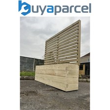Bespoke Outdoor Devonshire Timber Planter & Ultra Trellis - 180x40x180cm