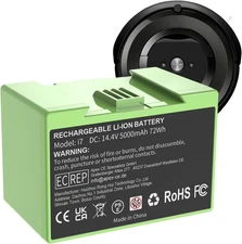 14.4V 5.0Ah for iRobot Roomba i7 Battery ABL D1 Replacement for iRobot Roomba e
