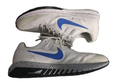 Size 10  - Nike  Men's Air Zoom  Structure 20 H2O Repel Custom Tennis White/Blue