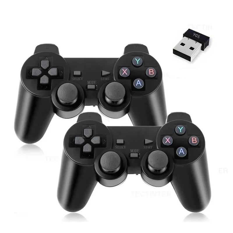 2.4Ghz Wireless Gamepad Game Controller USB Joystick( 2 controller one usb )
