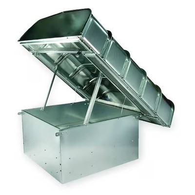 Dayton 3Fke1 Gravity Vent, 20 In, Base 24 1/2 In Sq