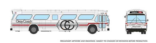 Autobús Rapido 753117 escala HO gris Late New Look Deluxe #1418 | Zustand: New